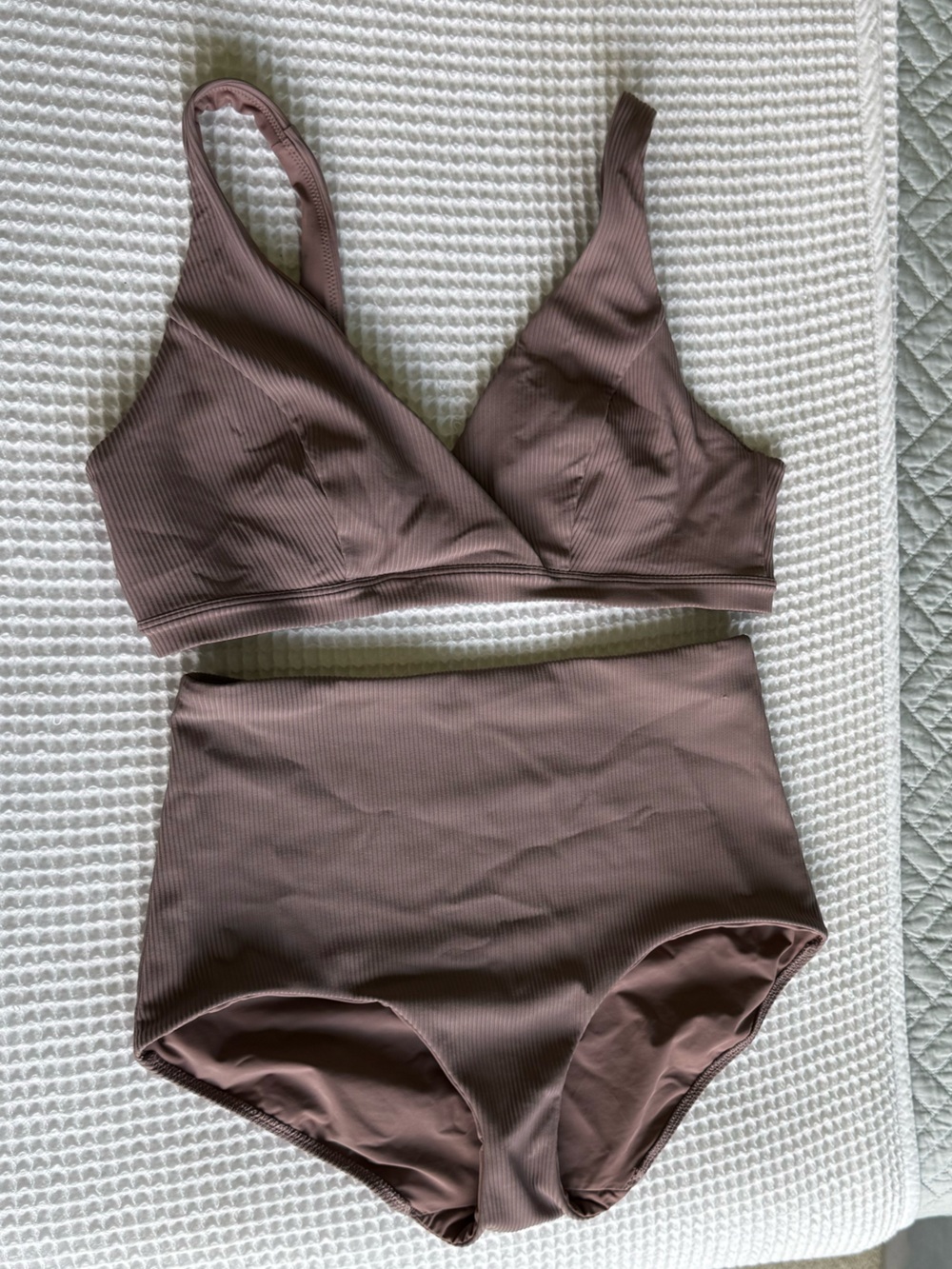 lululemon ribbed mauve bikini